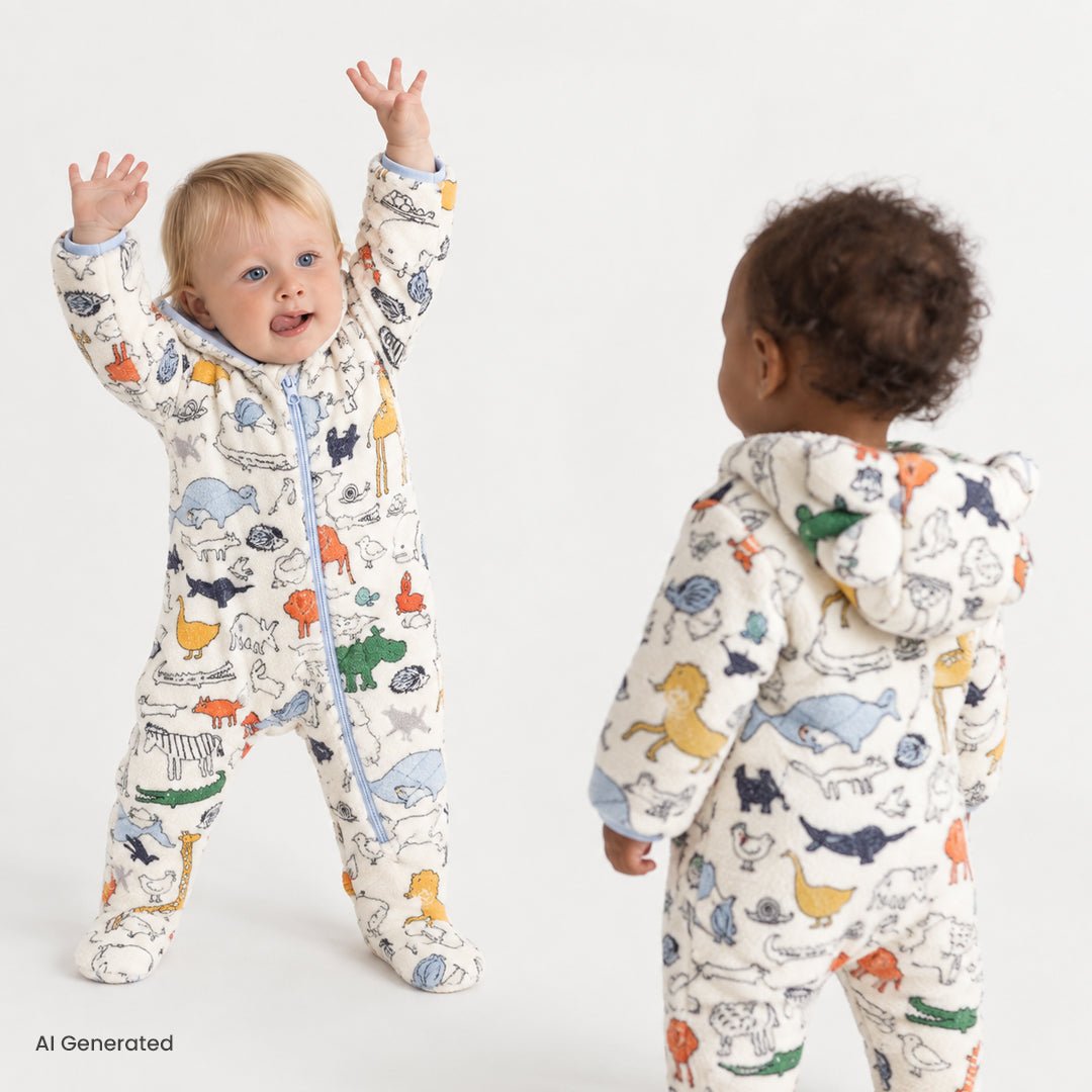 Midimod Quilted Baby Pramsuit with Feet (3 Months to 12 Months) Ecru - ebebek