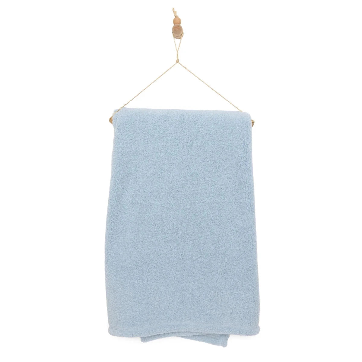 Mollia Sherpa Fleece Baby Blanket (80 x 100 cm) Blue - ebebek