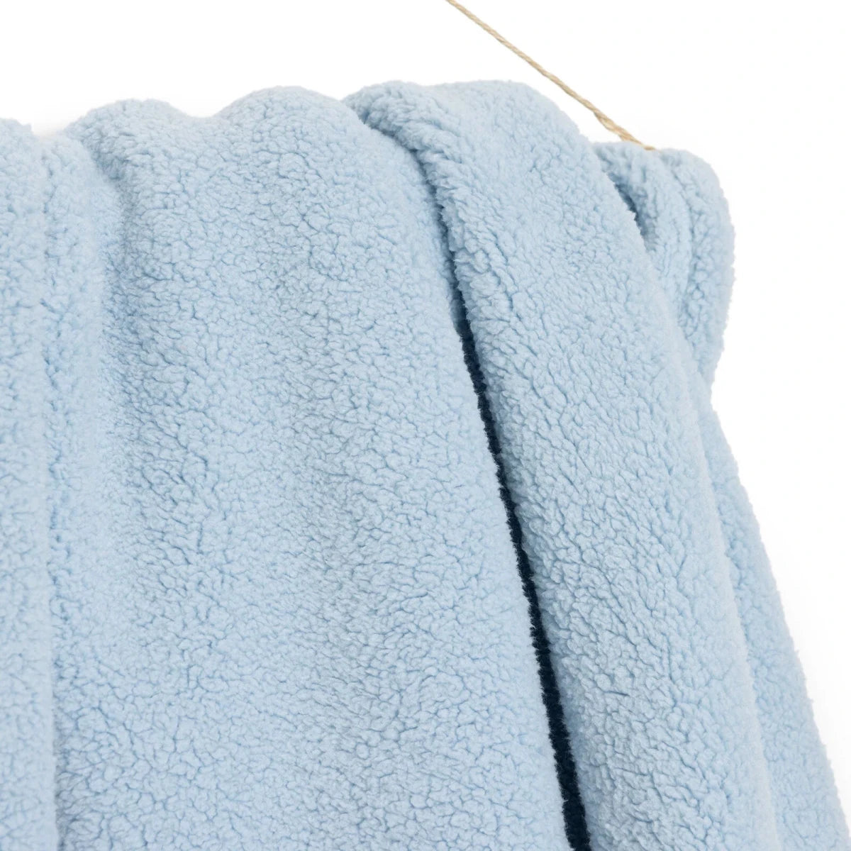 Mollia Sherpa Fleece Baby Blanket (80 x 100 cm) Blue - ebebek