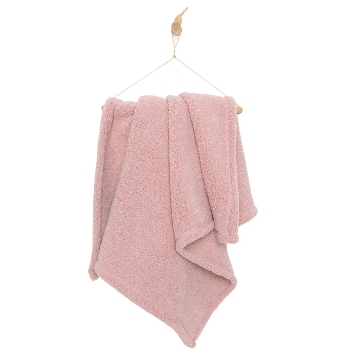 Mollia Sherpa Fleece Baby Blanket (80 x 100 cm) Pink - ebebek