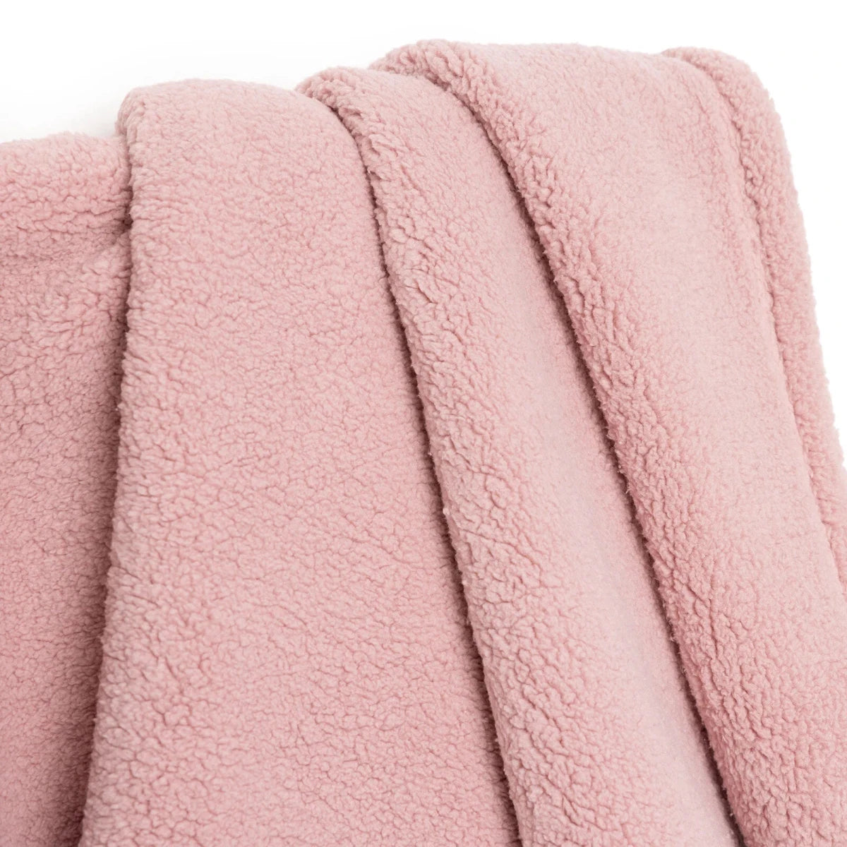 Mollia Sherpa Fleece Baby Blanket (80 x 100 cm) Pink - ebebek