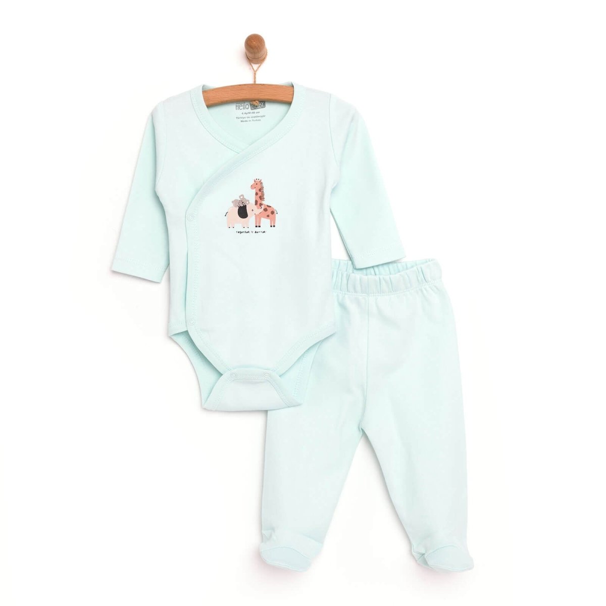 HelloBaby Newborn 2 Pcs Set - Light Blue - ebebek - Black Friday