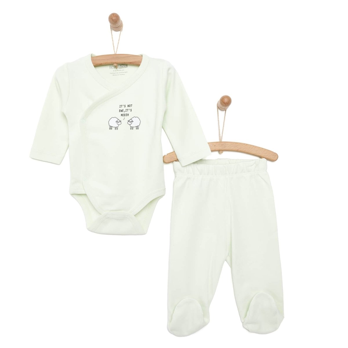 HelloBaby Newborn 2 Pcs Set - Light Green - ebebek - Black Friday