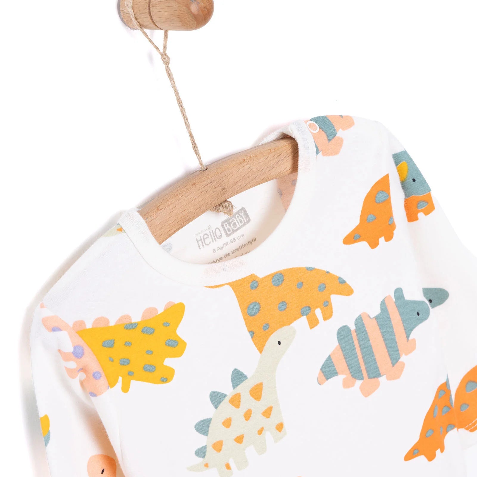 HelloBaby Baby Boy Long Sleeve Body - Ecru - ebebek - Black Friday