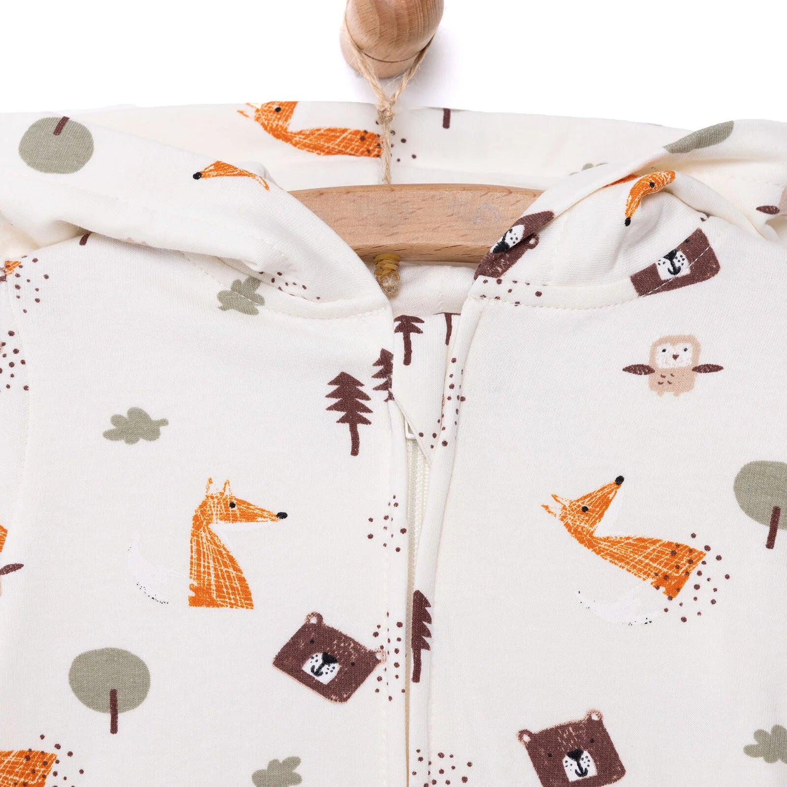 HelloBaby Newborn Hooded Jumpsuit - Beige - ebebek - Black Friday