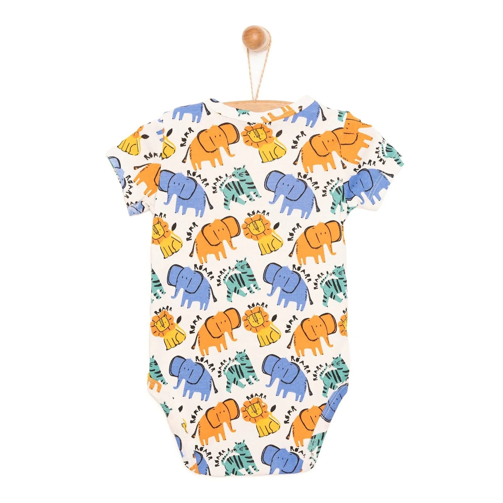 HelloBaby Baby Boy Short Sleeve Body - Light Grey - ebebek - Black Friday