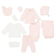 HelloBaby 10 Piece V Neck Baby Hospital Bag Set (Newborn) Pink - ebebek