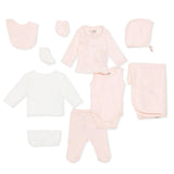 HelloBaby 10 Piece V Neck Baby Hospital Bag Set (Newborn) Pink - ebebek