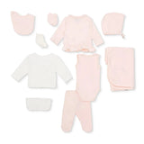 HelloBaby 10 Piece V Neck Baby Hospital Bag Set (Newborn) Pink - ebebek
