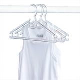 HelloBaby 6 Pack Crystal Clear Baby Clothes Hangers (One Size) White - ebebek
