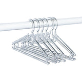HelloBaby 6 Pack Crystal Clear Baby Clothes Hangers (One Size) White - ebebek