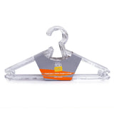 HelloBaby 6 Pack Crystal Clear Baby Clothes Hangers (One Size) White - ebebek