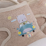 HelloBaby Printed Textile First Walker Baby Shoes Salmon - ebebek