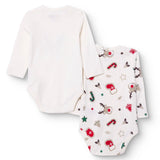 HelloBaby 2 Pack Festive Print Long Sleeve Baby Bodysuits (1-3 Months to 2-3 Years)