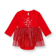 HelloBaby Long Sleeve Baby Bodysuit Dress (1-3 Months to 12 Months) Red - ebebek