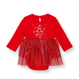 HelloBaby Long Sleeve Baby Bodysuit Dress (1-3 Months to 12 Months) Red - ebebek