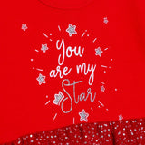 HelloBaby Long Sleeve Baby Bodysuit Dress (1-3 Months to 12 Months) Red - ebebek