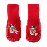 HelloBaby Reindeer Print New Year Slipper Baby Socks