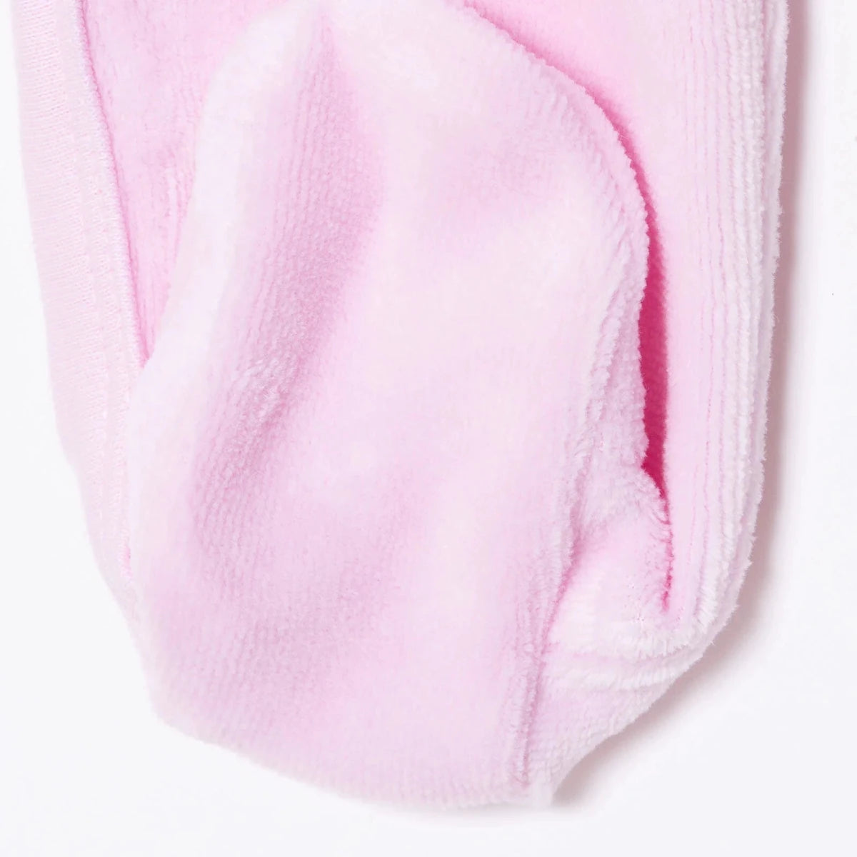 HelloBaby Velour Long Sleeve Baby Sleepsuit with Feet (Newborn to 9 Months) Pink - ebebek