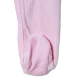 HelloBaby Velour Long Sleeve Baby Sleepsuit with Feet (Newborn to 9 Months) Pink - ebebek
