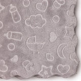 Little Dreams Sky Print Wellsoft Fleece Baby Blanket (90 x 110 cm) Grey - ebebek