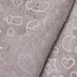 Little Dreams Sky Print Wellsoft Fleece Baby Blanket (90 x 110 cm) Grey - ebebek
