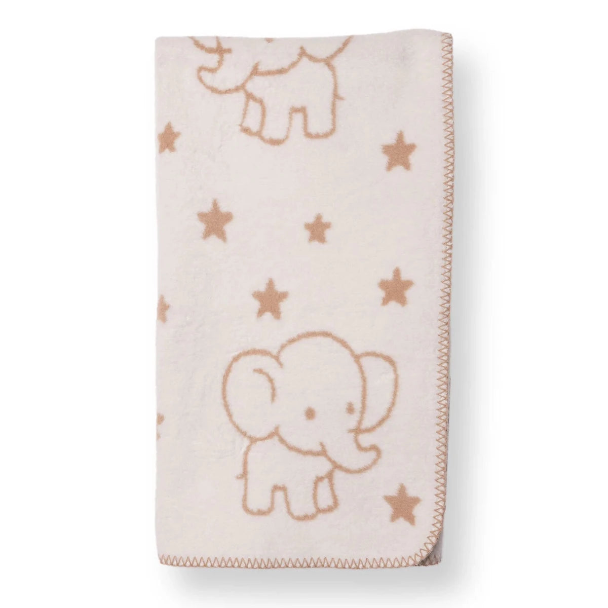 Little Dreams Jacquard Knit Baby Blanket (90 x 110 cm) Light Brown - ebebek