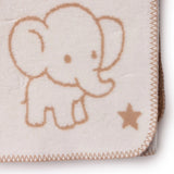 Little Dreams Jacquard Knit Baby Blanket (90 x 110 cm) Light Brown - ebebek