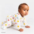 HelloBaby Floral Print Footed Baby Sleepsuit & Hat Set (Newborn to 9 Months) Yellow - ebebek