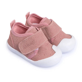 Faux Leather First Walker Baby Shoes Pink - ebebek