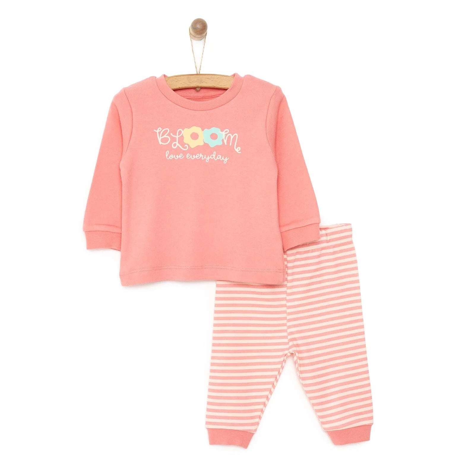 HelloBaby Baby Girl Long Sleeve Pyjamas Set - Pink - ebebek - Black Friday
