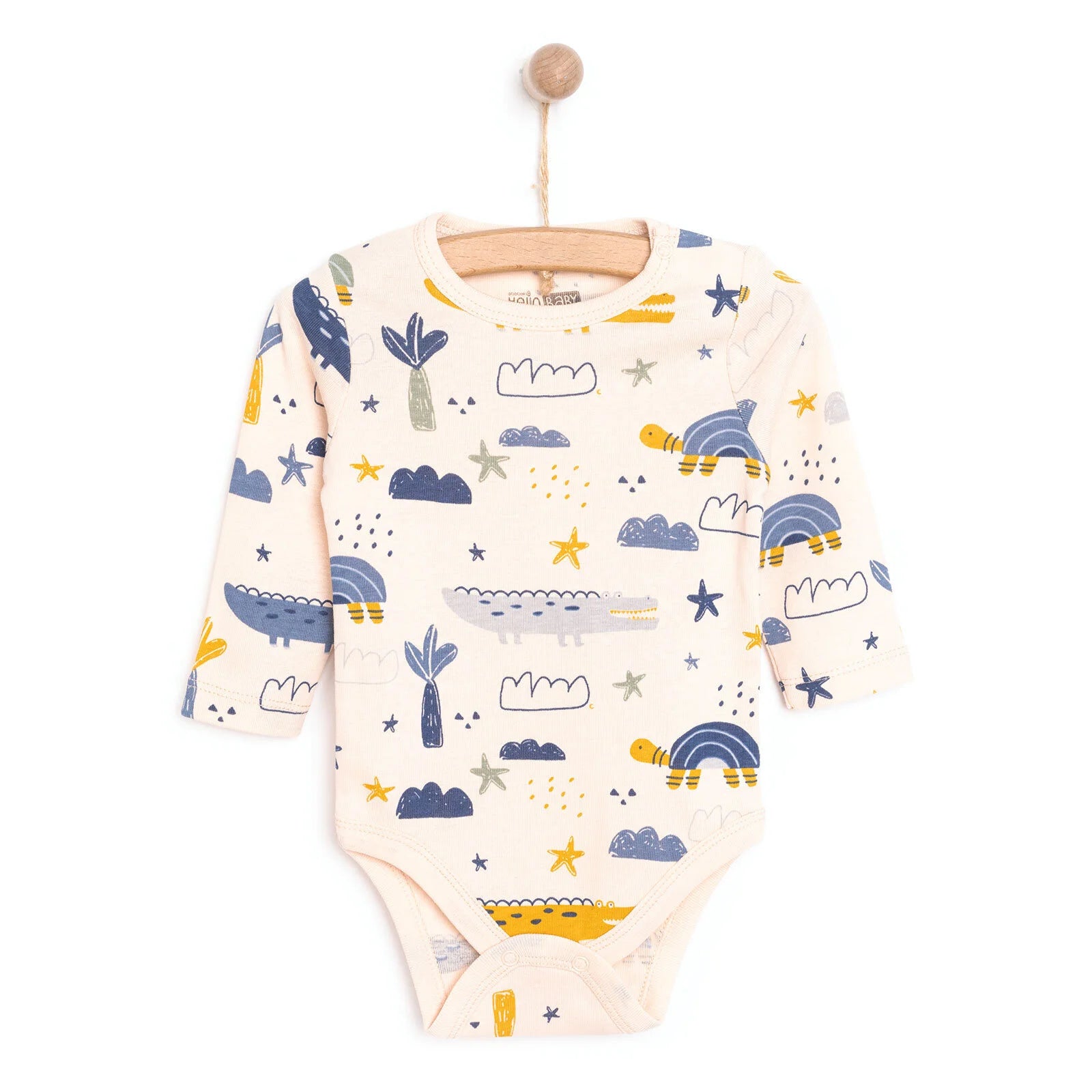 HelloBaby Baby Boy Long Sleeve Body - Beige - ebebek - Black Friday