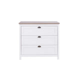 Tutti Bambini Verona Chest Changer - White/Oak White/Oak - ebebek