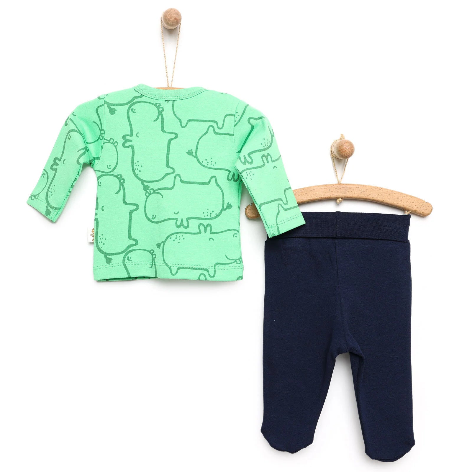 Bebetto Sweatshirt Footed Bottom - Indigo - ebebek - Black Friday