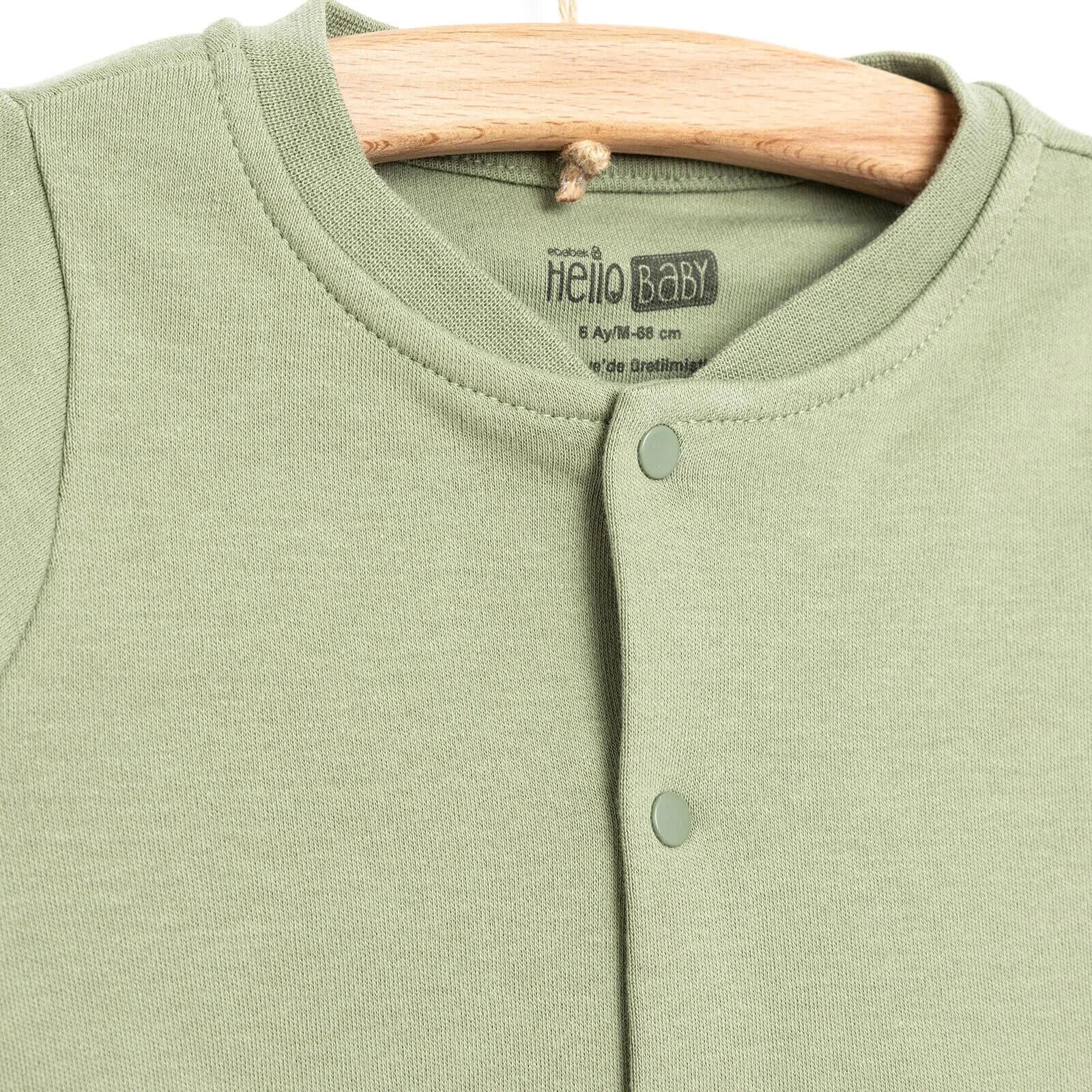 HelloBaby Basic Ribbed Cardigan - Khaki - ebebek - Black Friday