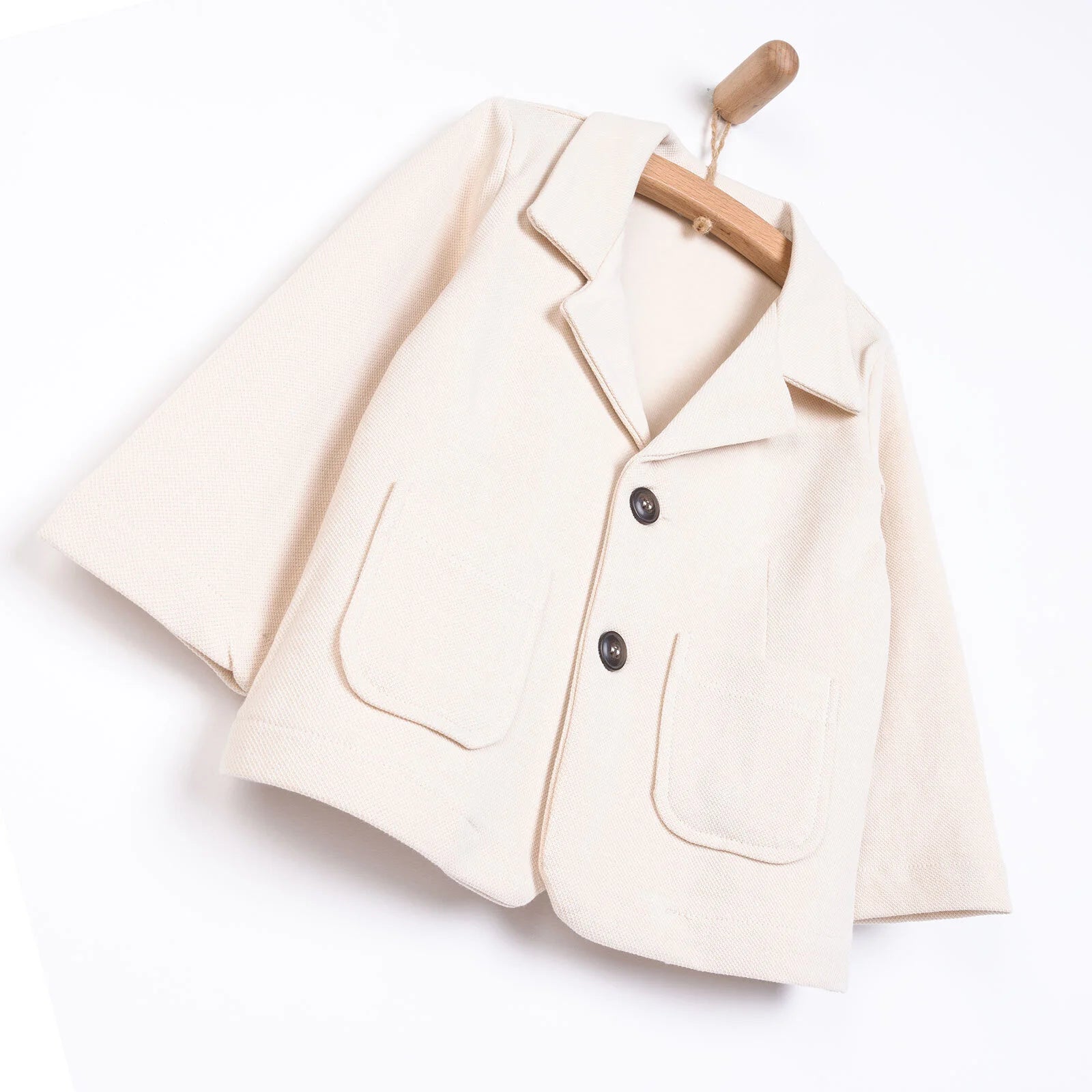 HelloBaby Classic Boy Boy Jacket - Ecru - ebebek - Black Friday