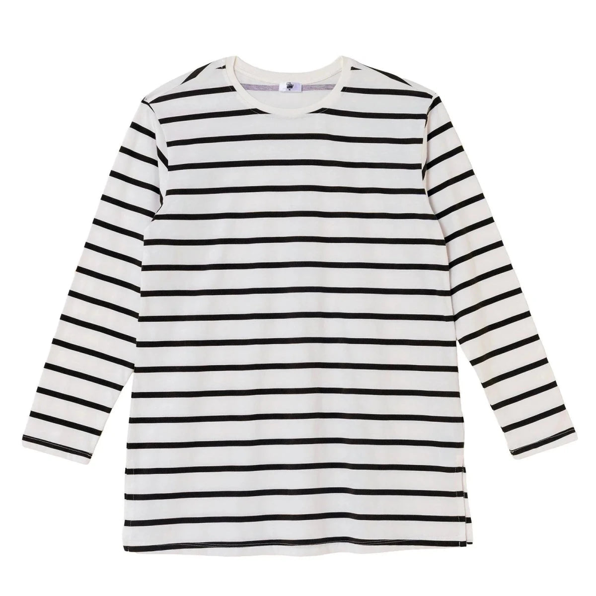 Baby Mom Striped Women's Maternity Long Sleeve T-Shirt (S to 2XL) Black Printed - ebebek