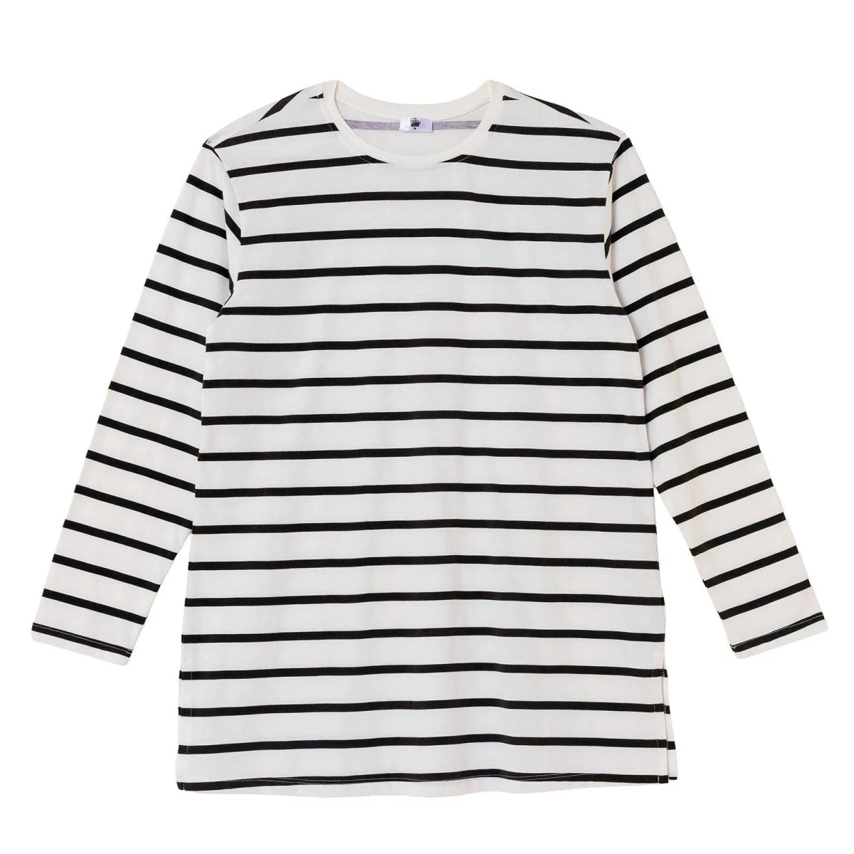 Baby Mom Striped Women's Maternity Long Sleeve T-Shirt (S to 2XL) Black Printed - ebebek