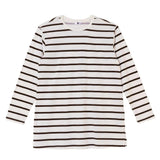 Baby Mom Striped Women's Maternity Long Sleeve T-Shirt (S to 2XL) Brown Printed - ebebek