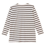 Baby Mom Striped Women's Maternity Long Sleeve T-Shirt (S to 2XL) Brown Printed - ebebek