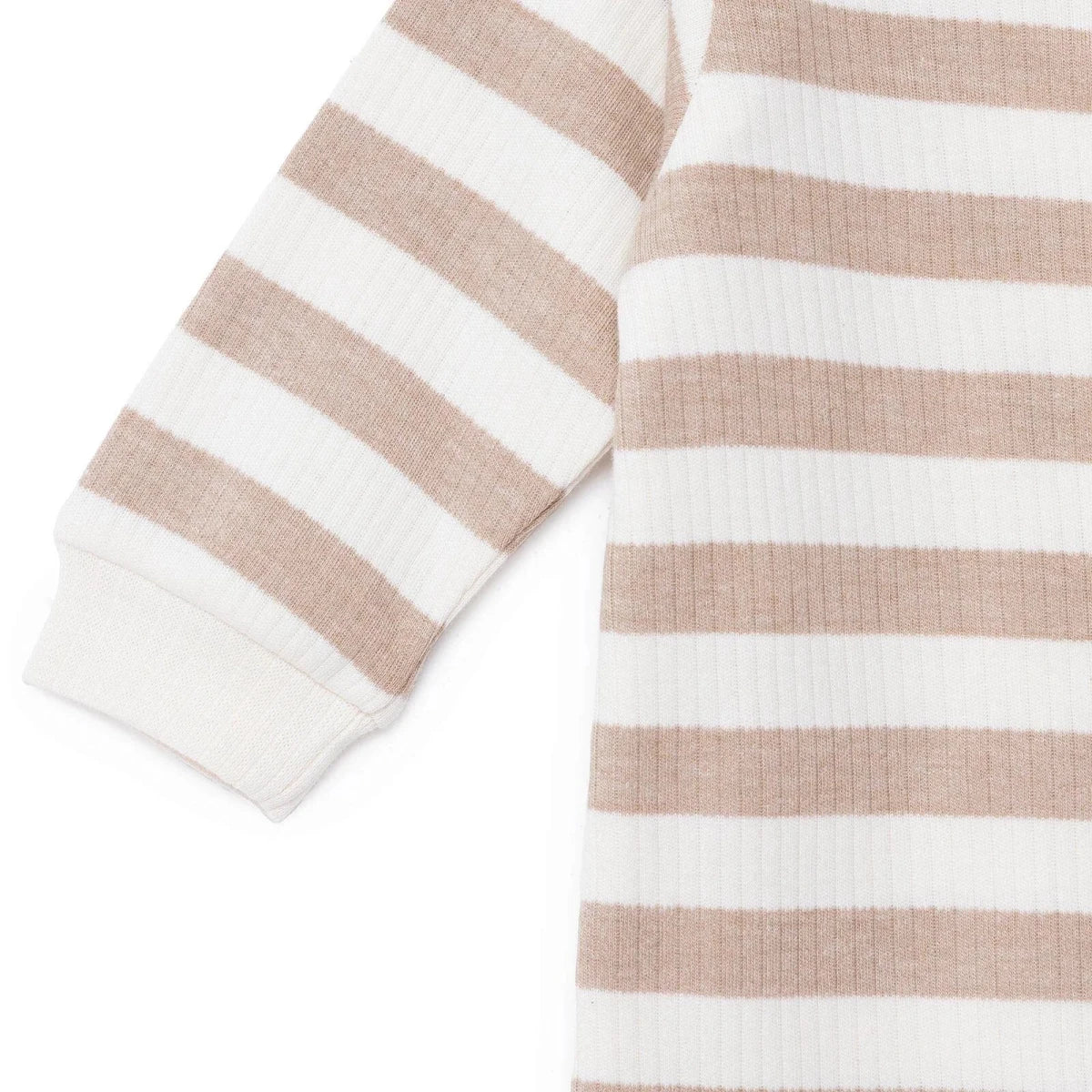 HelloBaby Bear Print Long Sleeve Footed Baby Sleepsuit (Newborn to 6-9 Months) Beige - ebebek