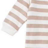 HelloBaby Bear Print Long Sleeve Footed Baby Sleepsuit (Newborn to 6-9 Months) Beige - ebebek