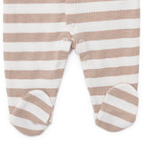 HelloBaby Bear Print Long Sleeve Footed Baby Sleepsuit (Newborn to 6-9 Months) Beige - ebebek