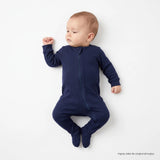 HelloBaby Zip-Up Ribbed Baby Sleepsuit with Feet (Newborn to 6-9 Months)