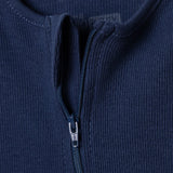 HelloBaby Zip-Up Ribbed Baby Sleepsuit with Feet (Newborn to 6-9 Months)