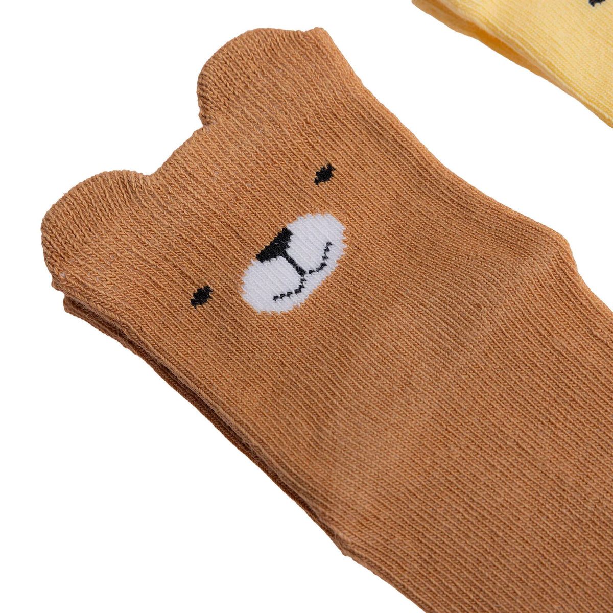 HelloBaby Animal Print 5 Pack Ankle Baby Socks (Newborn to 4-5 Years)