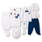 HelloBaby 10 Piece Bear Print Baby Hospital Bag Set (Newborn)