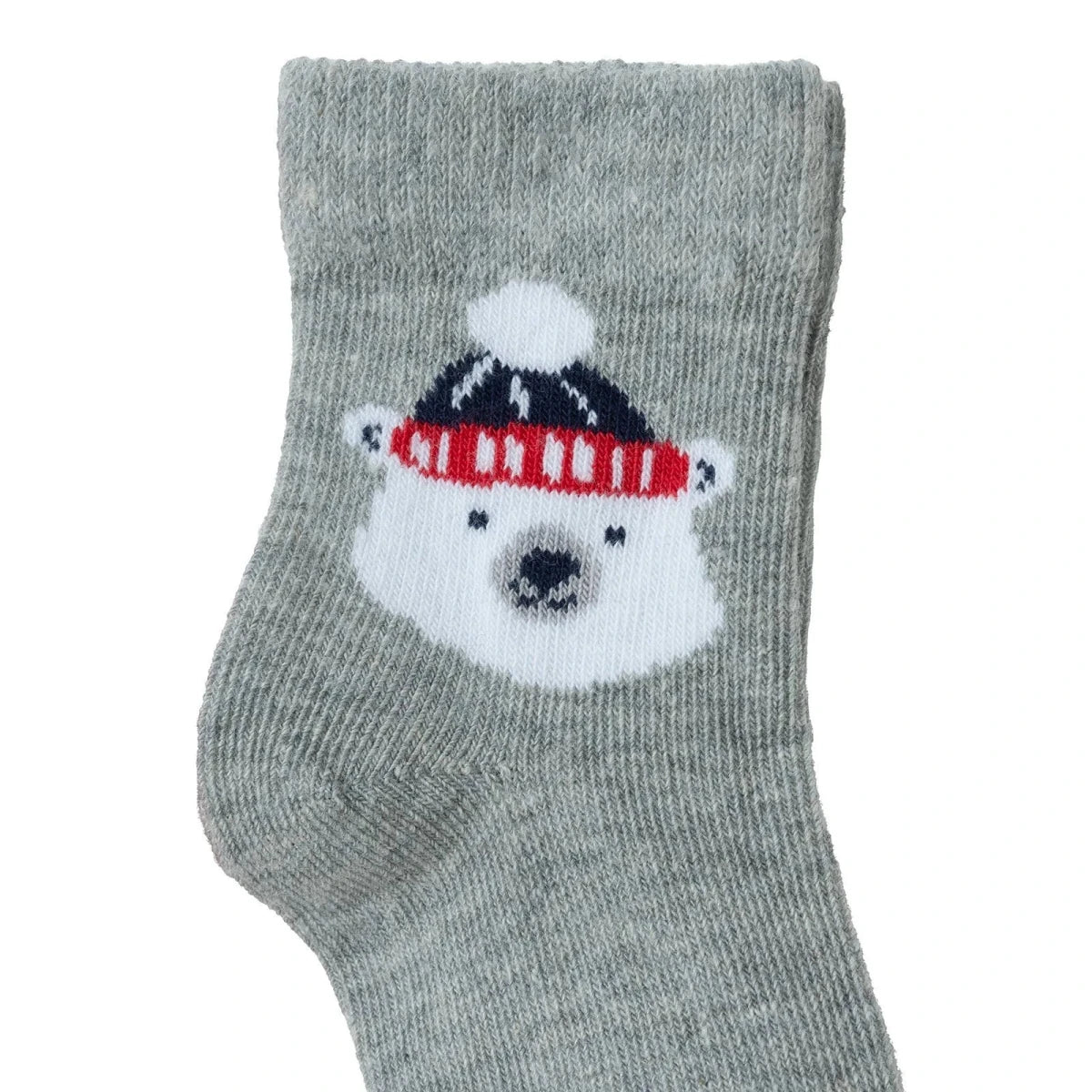 HelloBaby 3 Pack Bear Print Ankle Baby Socks (Newborn to 2-3 Years) - Red Red - ebebek