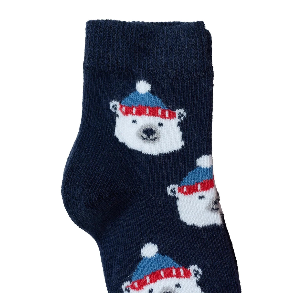 HelloBaby 3 Pack Bear Print Ankle Baby Socks (Newborn to 2-3 Years) - Red Red - ebebek