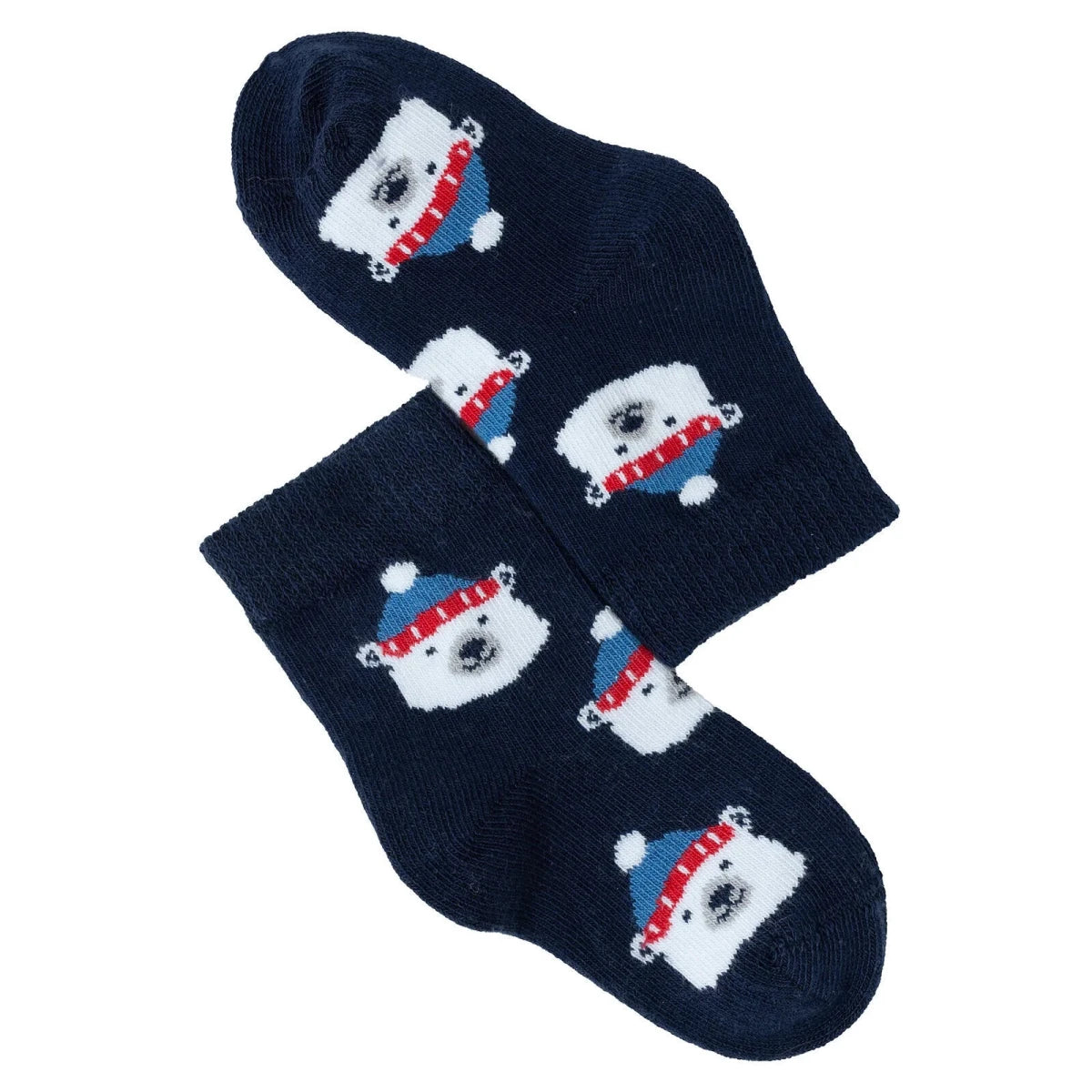 HelloBaby 3 Pack Bear Print Ankle Baby Socks (Newborn to 2-3 Years) - Red Red - ebebek